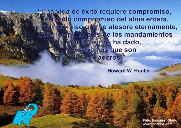 Una Enseñanza de Howard W. Hunter sobre el Éxito, en la Frase del Día del Elefante Azul de Avilés